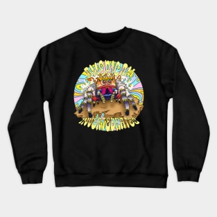 American Invertebrates trippy jumping spider logo #2 Crewneck Sweatshirt